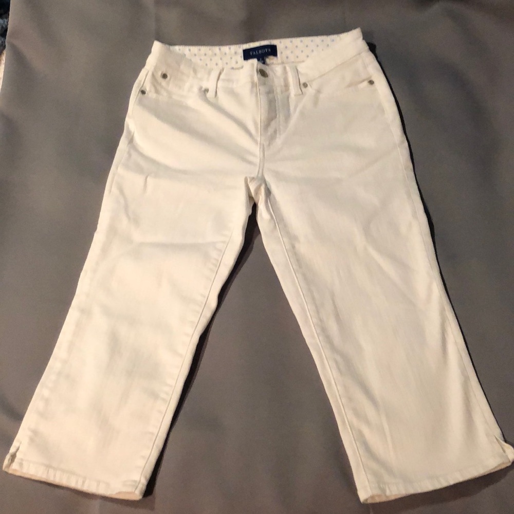 COPY - Talbots white cropped jeans